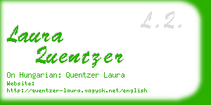 laura quentzer business card